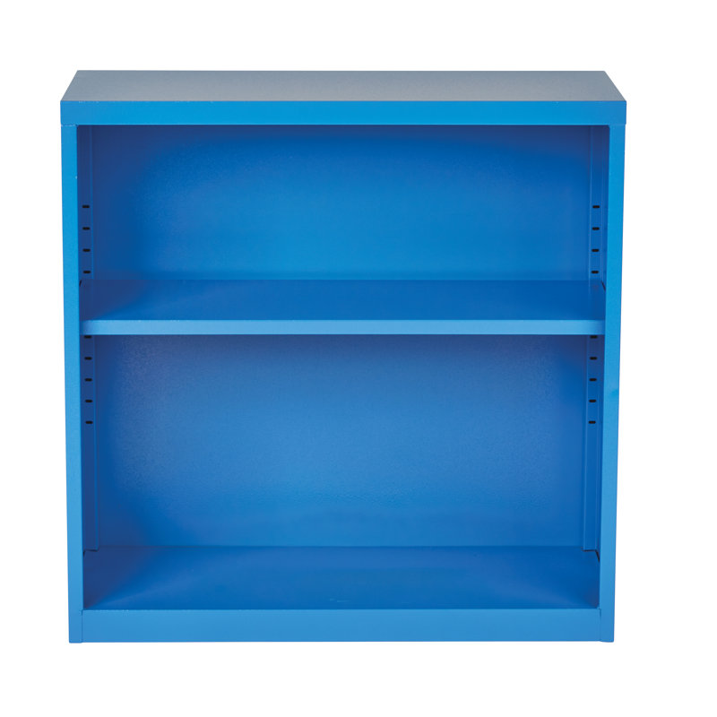 Wychwood Metal 2-Shelf Bookcase, Blue