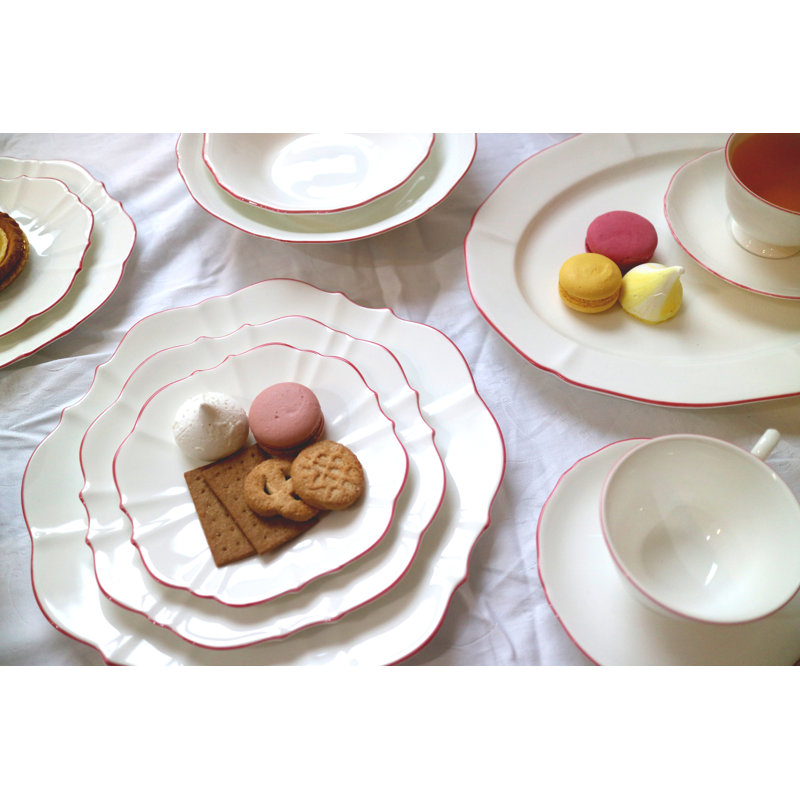Amelie Bone China Dinner Plate, Roseate