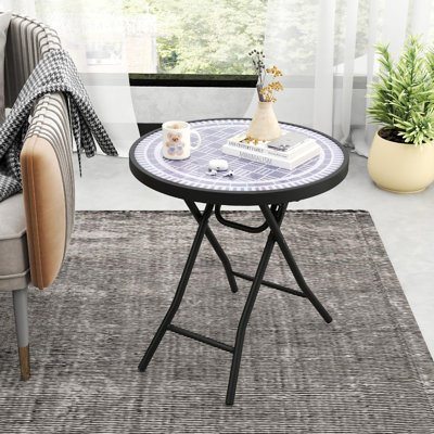 Glass Top End Table