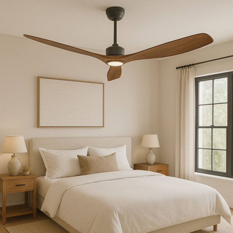 Ventilateur de plafond 3 pales SkyFan Rigel, Bois foncé