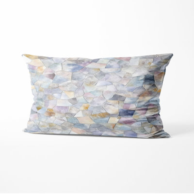 Coussin décoratif Patchwork - Coussin moderne à imprimé mosaïque