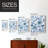 Blue Chinoiserie Framed Print - Solid Wood-247231898-247231892