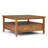 Warm Shaker 36"W Solid Wood Square Coffee Table with Two Drawers and Open Shelf-335872249