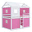 Lit superposé en bois avec tente Yaraghi-1036422580-1036422581