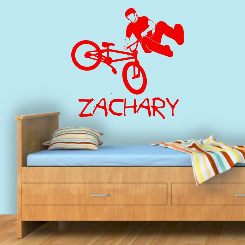 Text & Numbers Non-Wall Damaging Wall Decal, Red, 23" H x 23" W