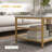 Coffee Tables Set Of 2, 2-Rier Rectangle And Round Coffee Table With Storage Shelves, Faux Marble Top And Steel Frame, Sofa Side Table For Living Room,