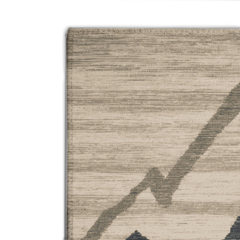 Tapis intérieur et extérieur gris Nature, Rectangulaire 8 pi x 10 pi