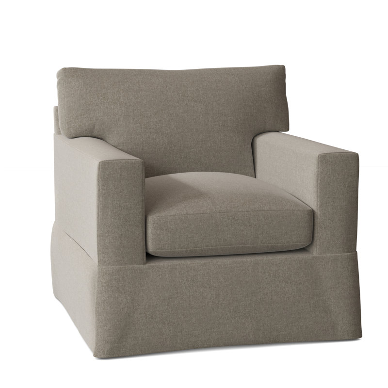 Fauteuil à housse large 37 po McCall, Eucalyptus Crafty