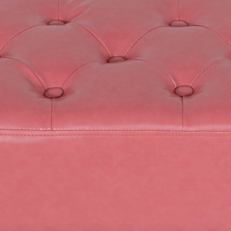Dorly 38" Upholstered Bedroom Bench, Rose