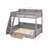 Twin Over Full Bunk Bed With Charging Station And Drawer-621667440