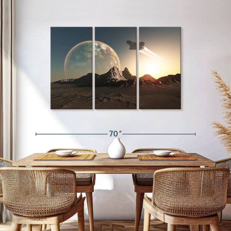 Kelan Spacecraft, 36" H x 57" W