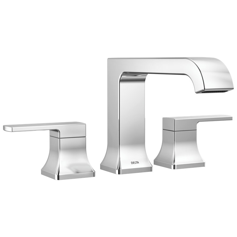Velum Curved Roman Tub Faucet, Tub Filler Trim, Deck Mount Tub Faucet, Chrome