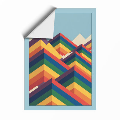 Ascending Chevrons Geometric - Print