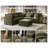 V Shape Chenille Oversized Modular Sofa Extra Deep Cloud Sectional Couch With Ottoman Chaise Fsc Certified Fluffy Corner Sofa-1758503566