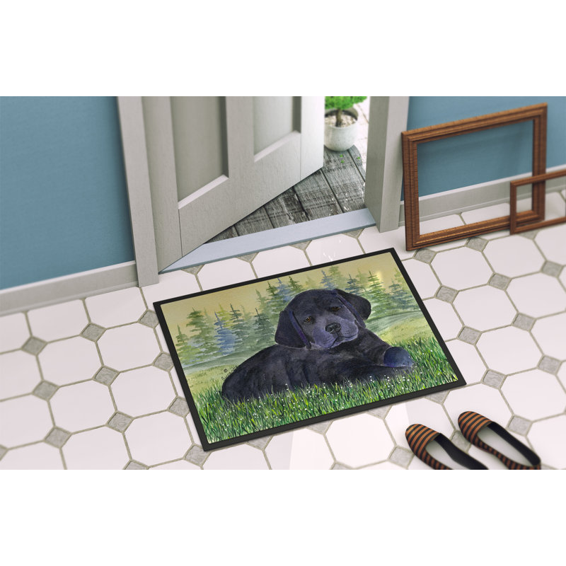 Tapis de porte d’intérieur anti-dérapant labrador, Rectangle 2 pi x 3 pi