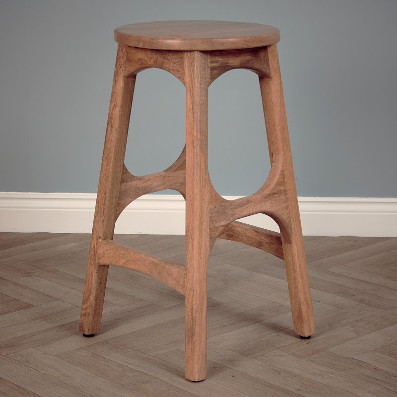 Outdoor Stool, Oak Wood