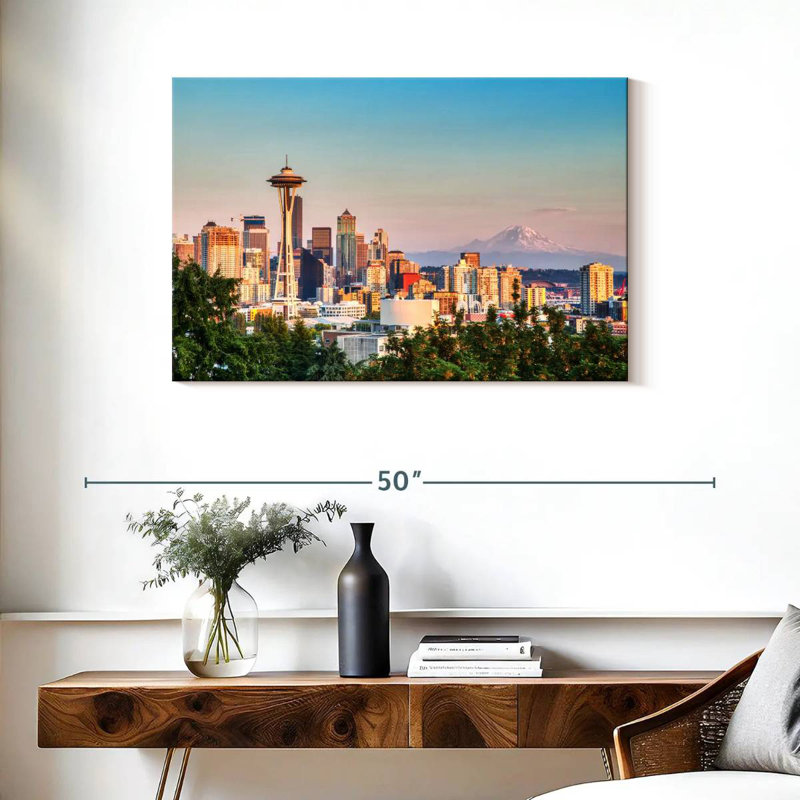 Sireci Seattle Cityscape, 24" H x 36" W