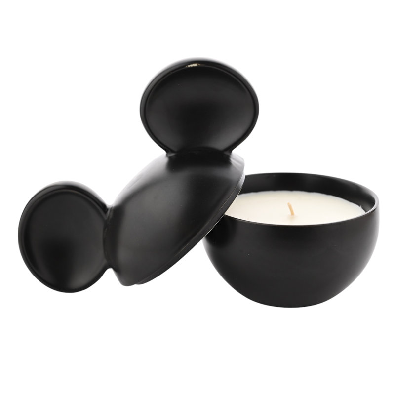 Disney Mickey Ceramic Vessel Fragranced Candle - Black, Black