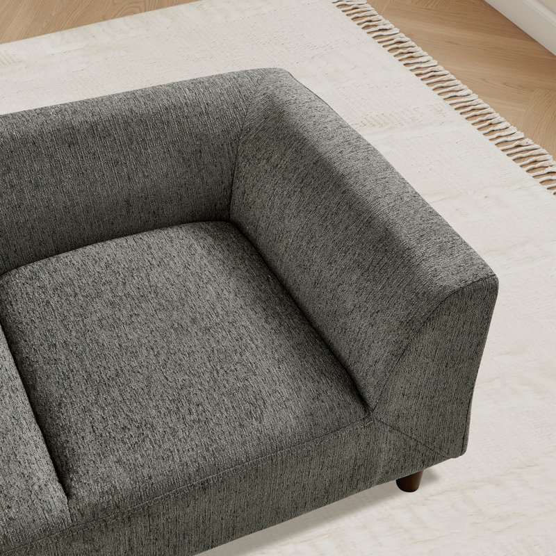 Modern Rectangular Pet Sofa, Dark Gray