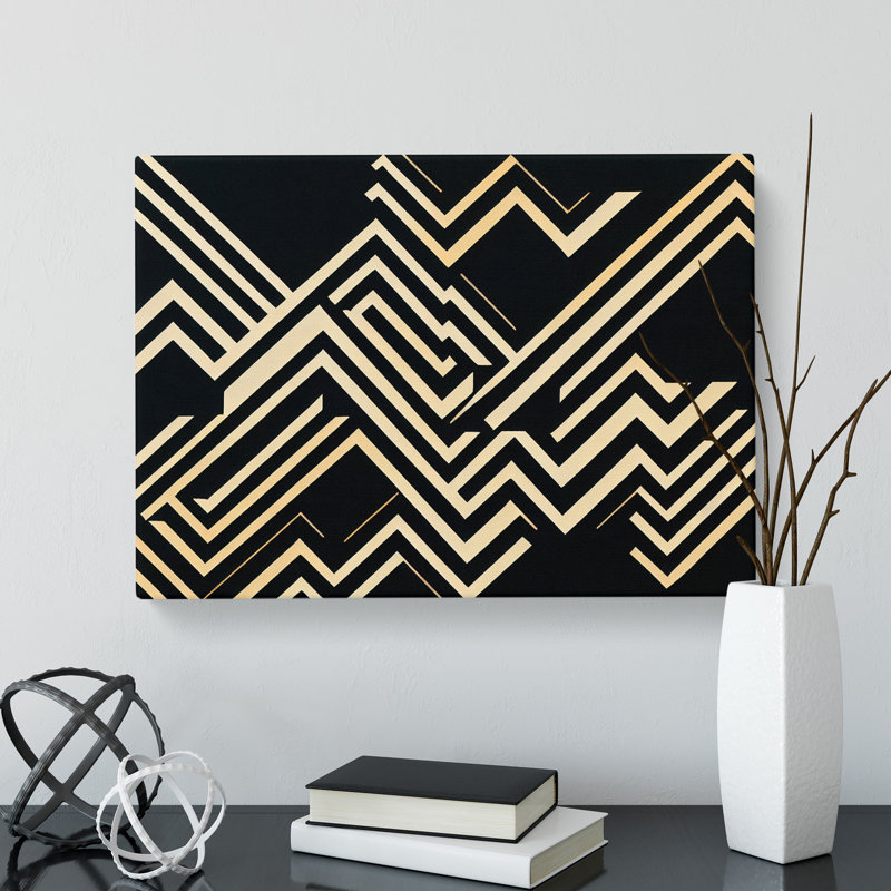 Brave Modern Abstract Art - Wrapped Canvas, 35cm H x 50cm W x 3cm D