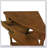 33.8'' Small Triangle Corner Table, Wood Side Table For Compact Spaces With 3 Tiers And Solid Wood Legs, Brown