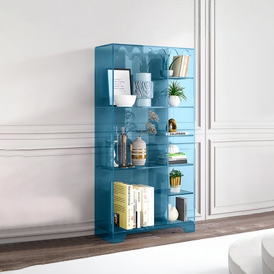 Modern open multi-layer acrylic bookcase
