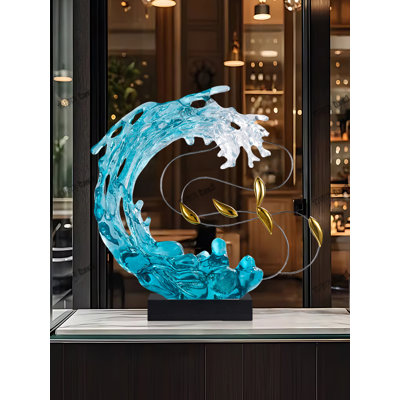 Art décoratif de luxe en résine de marbre