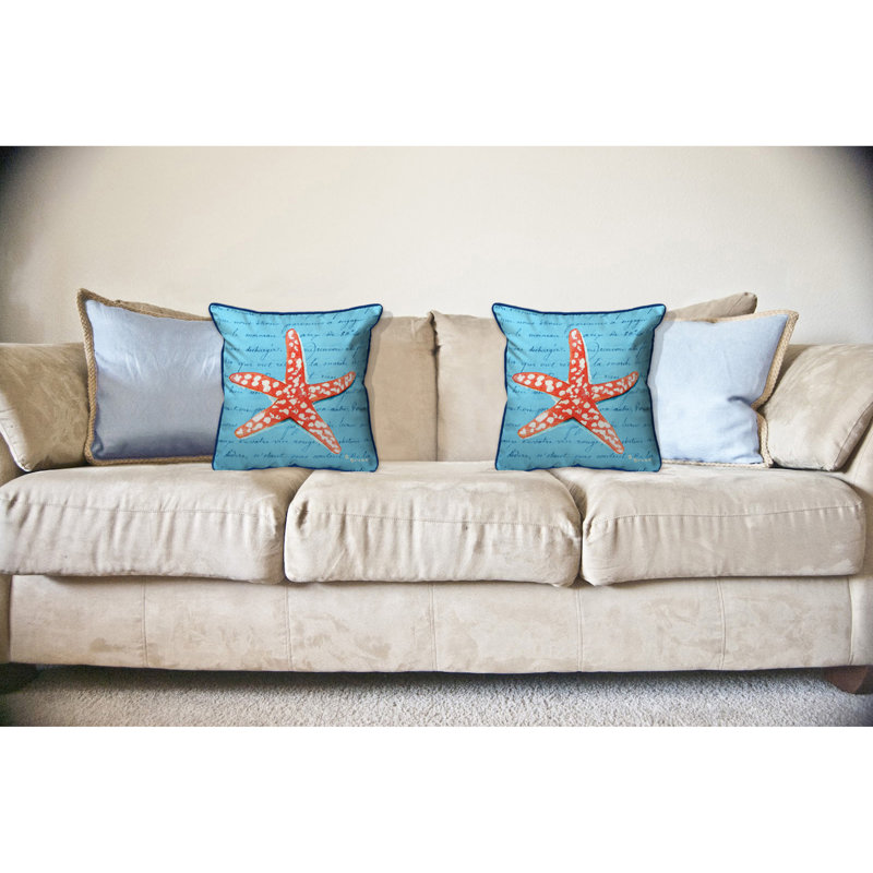 Housse de coussin d'extérieur carré Starfish, Grand