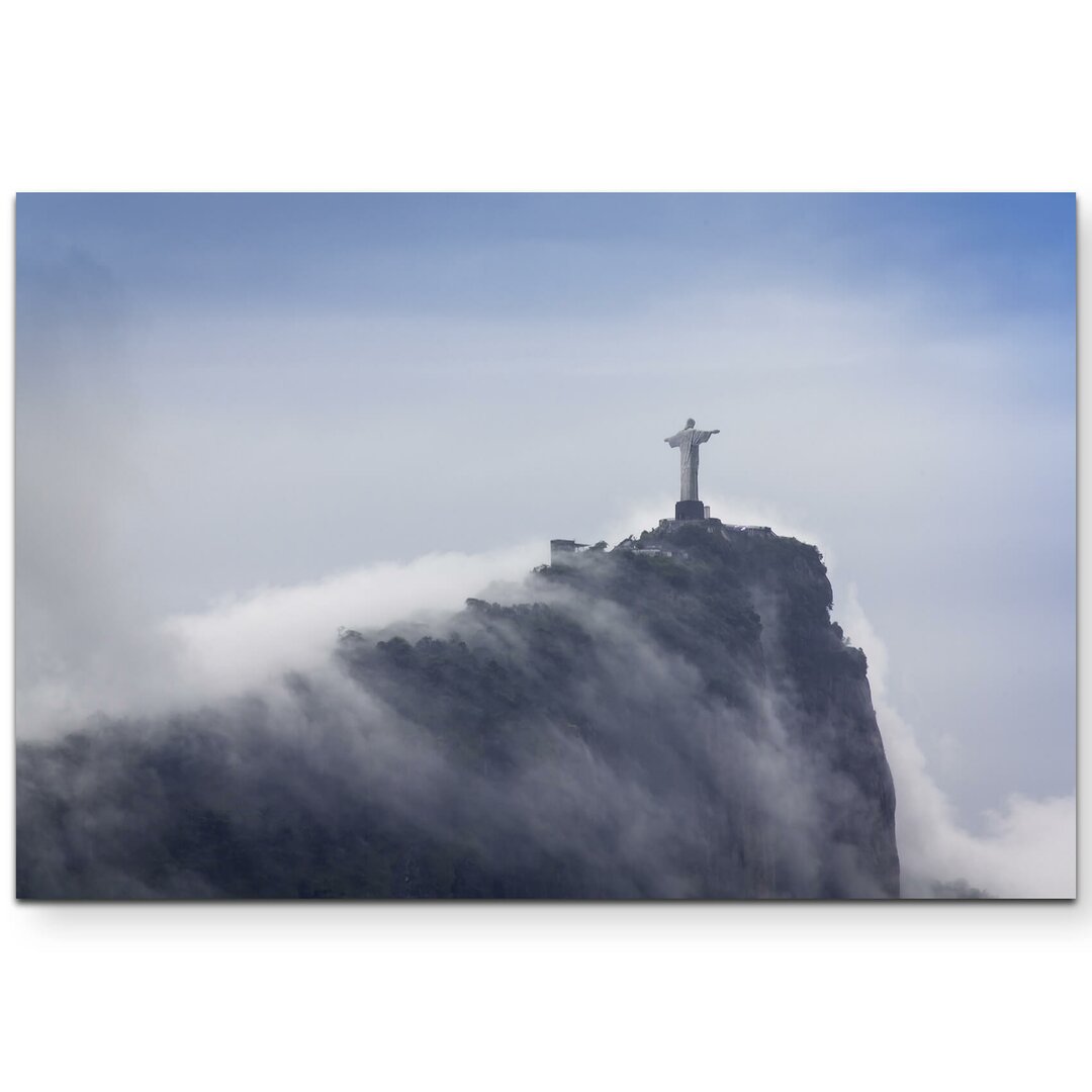 Leinwandbild Christusstatue in den Wolken – Rio de Janeiro