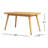 Tempo Rectangular Teak Outdoor Coffee Table , 39'' in. W 23'' in. D