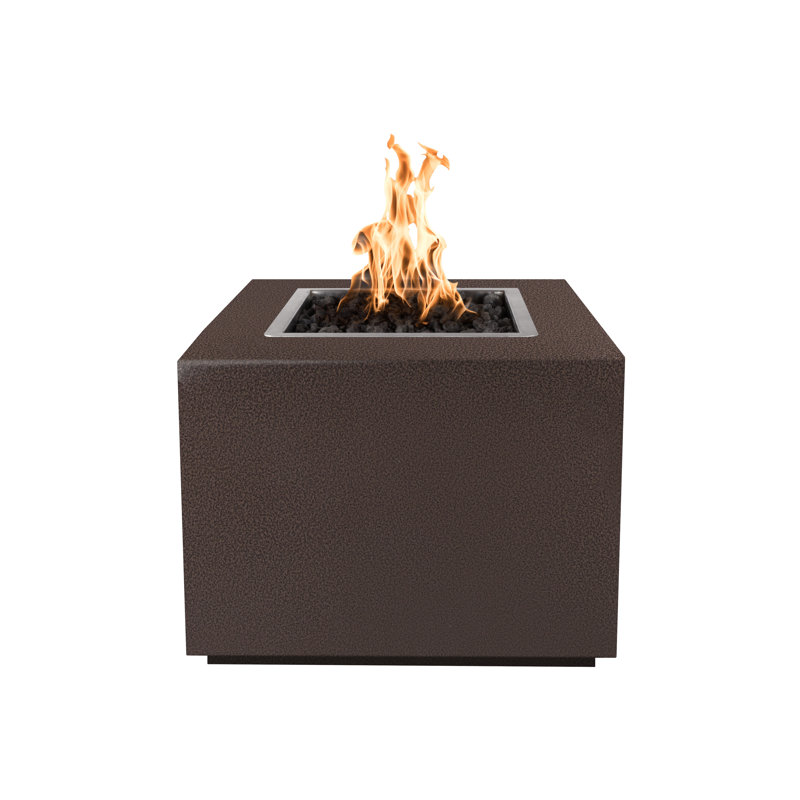 Forma Stainless Steel Smokeless Fire Pit, Copper Vein, 24" H x 30" W x 30" D, Propane