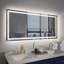 Miroir de salle de bain à DEL à intensité variable avec fonction de désembuage-2114874310-2114874316