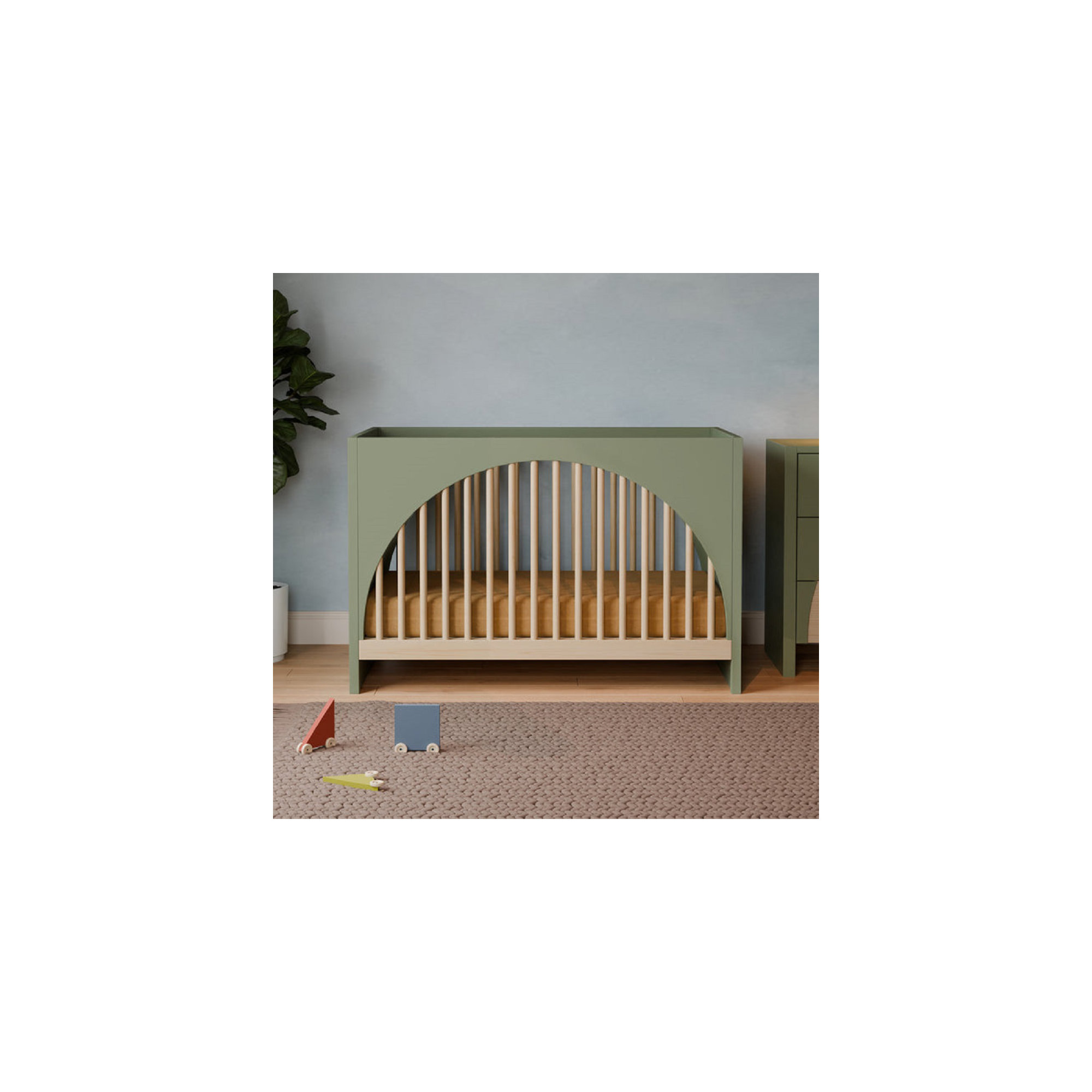 Moab 3-in-1 Convertible Crib, Green