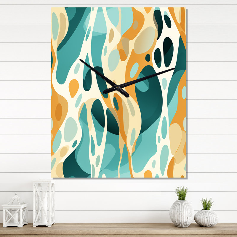 Jankey - Horloge murale abstraite, Moyen