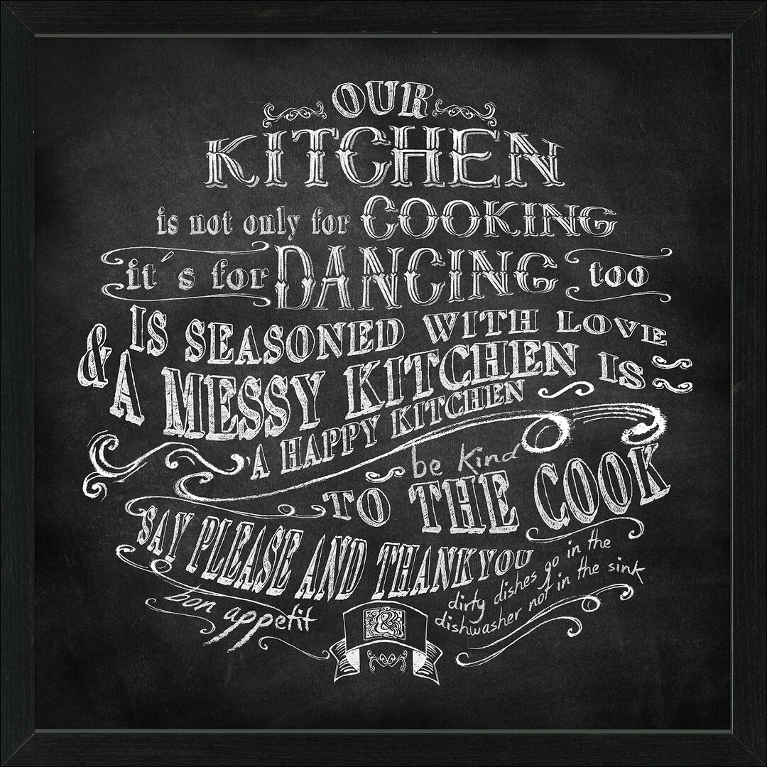 Gerahmtes Poster Kitchen Slogan II