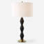 Lampe de table en pierre brute Rawail