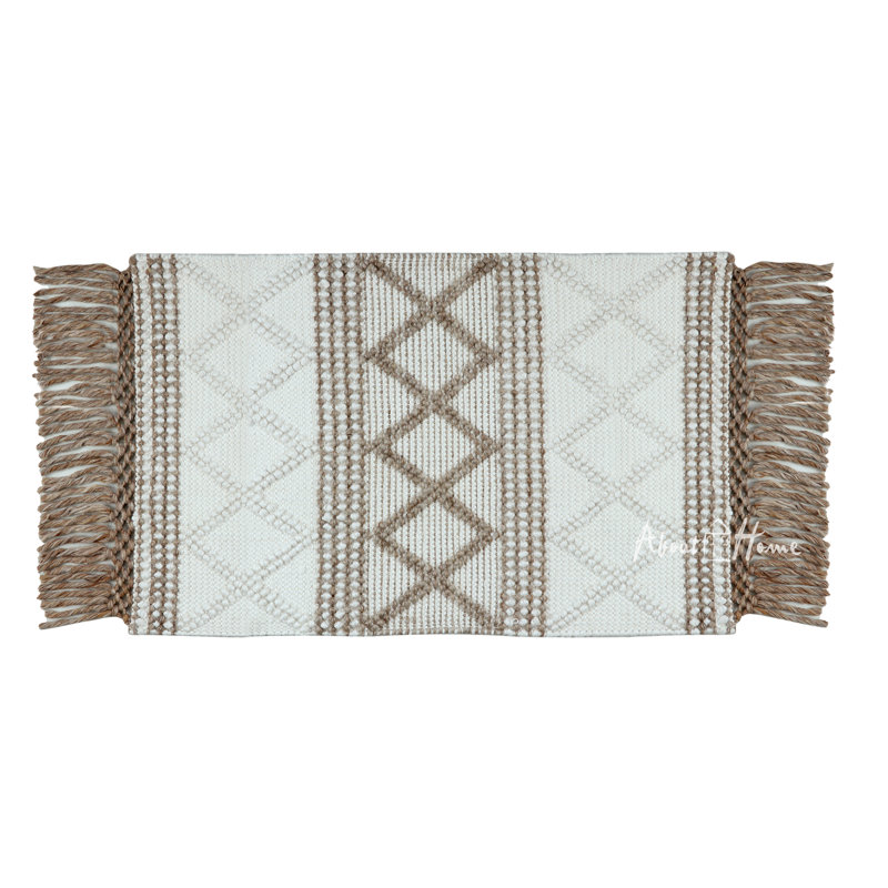 Deckard Geometric Hand Woven 60cm X 90cm Indoor / Outdoor Area Rug