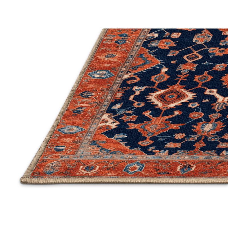 Tapis brun Tabriz lavable à la machine, Rectangle 4pi x 6 pi