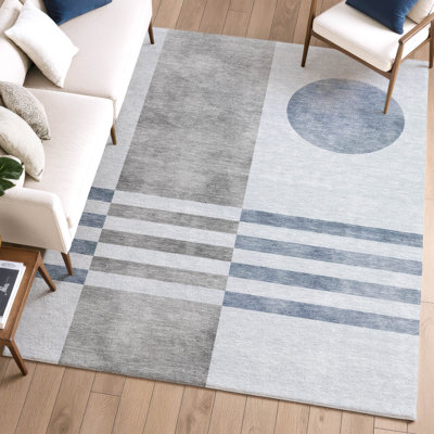 Tapis géométrique lavable à la machine de qualité supérieure Mayfield AMF2131