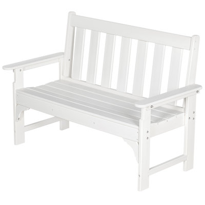 Outdoor Bench, Hdpe Patio Bench by Latitude Run