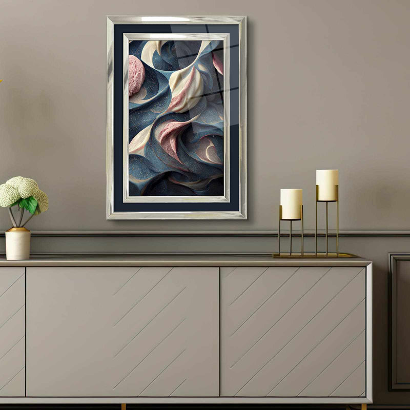 Elegant Decorative Framed Painting, 17.0 x 25.6 inches | 100% Acrylic Glass (Thickness: 0.04 inches) & Solid Wood Frame (Thickness: 1.0 inches) | Perfect Wall Art for Living Room, Bedroom & Office Decor