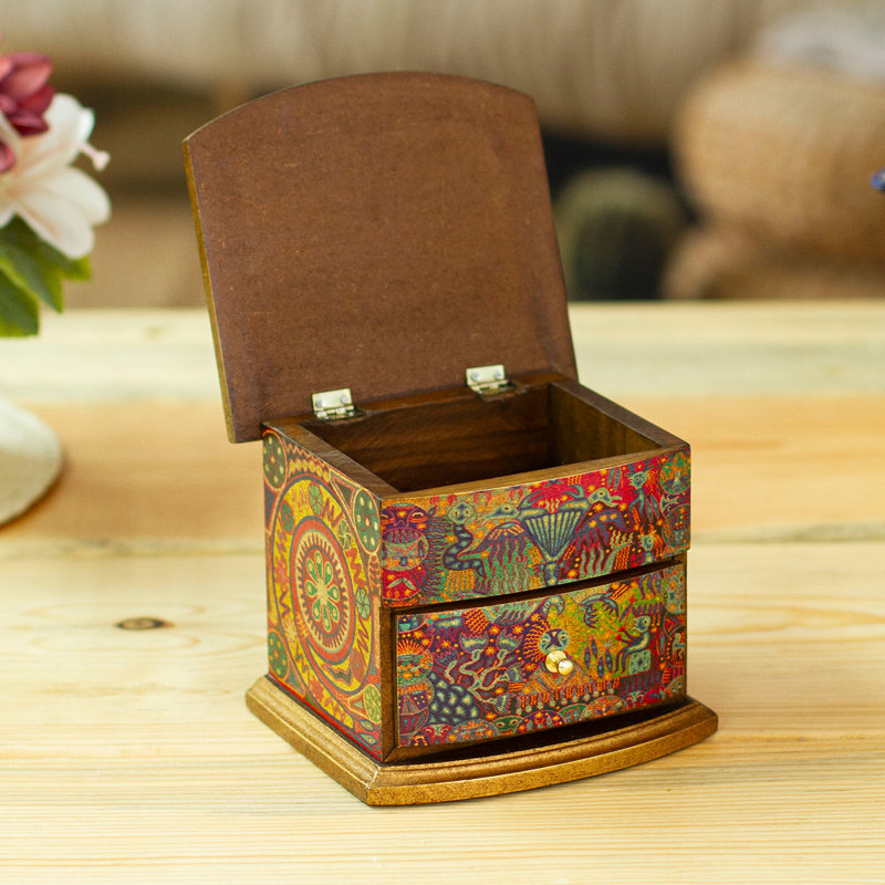 Wood Jewelry Box + Drawers