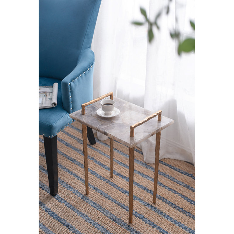 Kristiansand Stone Top End Table