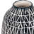 Modern Ceramic and Stoneware Vase with Embossed Geometric Pattern for Sleek Decorative Accent Display-874152401-901951437