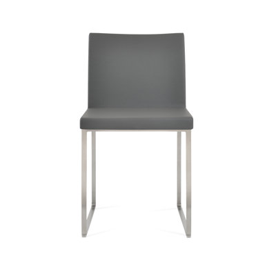 18 " H Upholstered Metal Side Chair