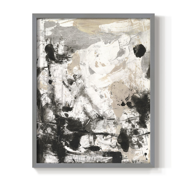 Disarray I Framed Print - Solid Wood, Gray, 10" H x 8" W
