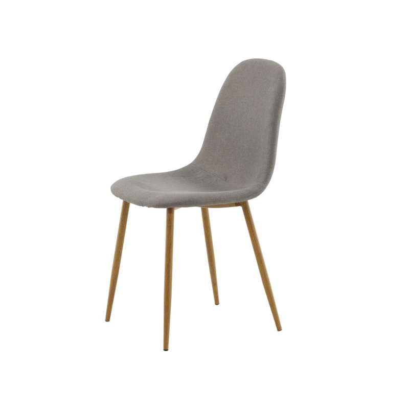 Stets 48cm H Upholstered Cantilever Chair, Grey, Nature