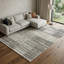 Tapis crème et noir 8 pi x 11 pi