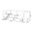 Coussin modulaire 100% polyester crème-297543270