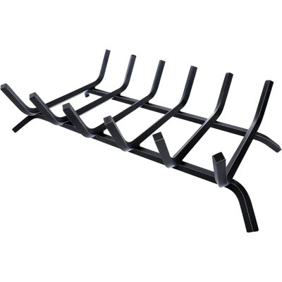 Fireplace Grate,Fireplace Log Holder,21 Inch Heavy Duty Solid Cast Iron Firewood Log Burning Rack For Inside The Fireplace Accessories Outood Fire Pit Kindling Fireplace Tools